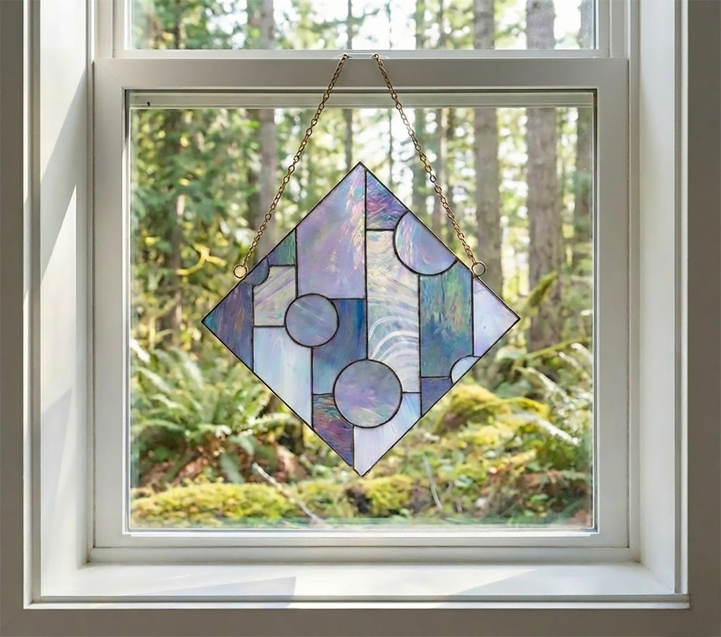 Geometric Diamond Beginner Stained Glass Pattern | Crafting Patterns & Molds | Wiccan Center