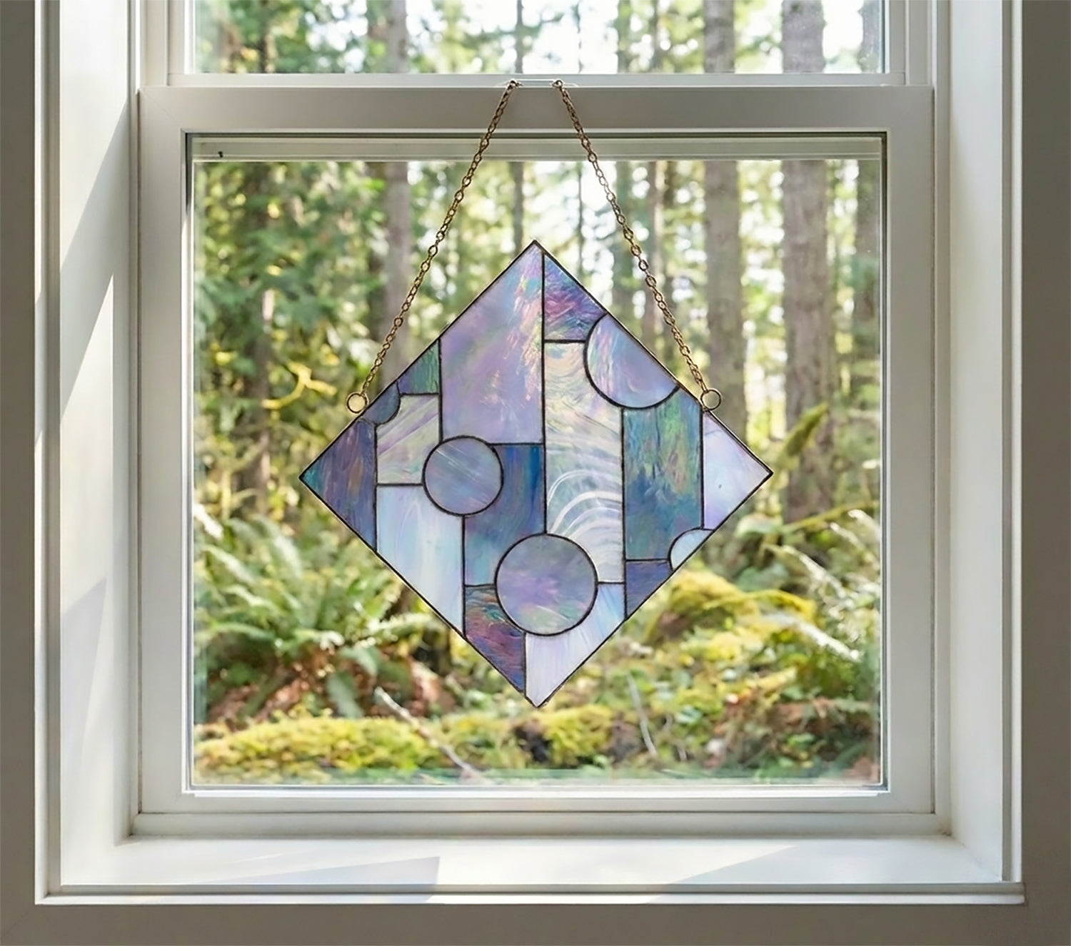 Geometric Diamond Beginner Stained Glass Pattern | Crafting Patterns & Molds | Wiccan Center