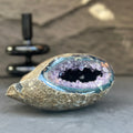 Extra Large Amethyst Geode Centerpiece With Agate | | Wiccan Center