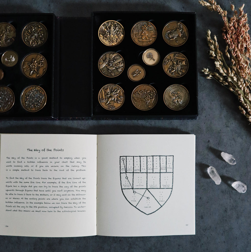 Geomantic Visions (Set of 20 Coins) | Geomancy Coins | Wiccan Center
