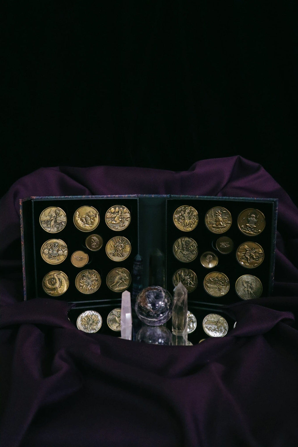 Geomantic Visions (Set of 20 Coins) | Geomancy Coins | Wiccan Center