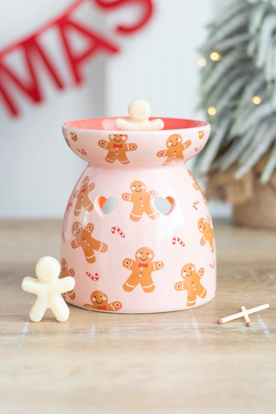 Christmas Gingerbread Wax Melt Burner Gift Set | Wax Melt Warmer | Wiccan Center