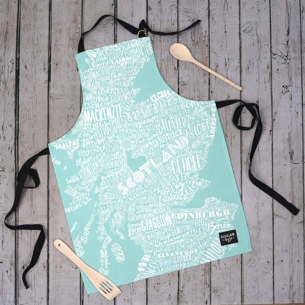 Scotland Map Apron | Gifts | Wiccan Center