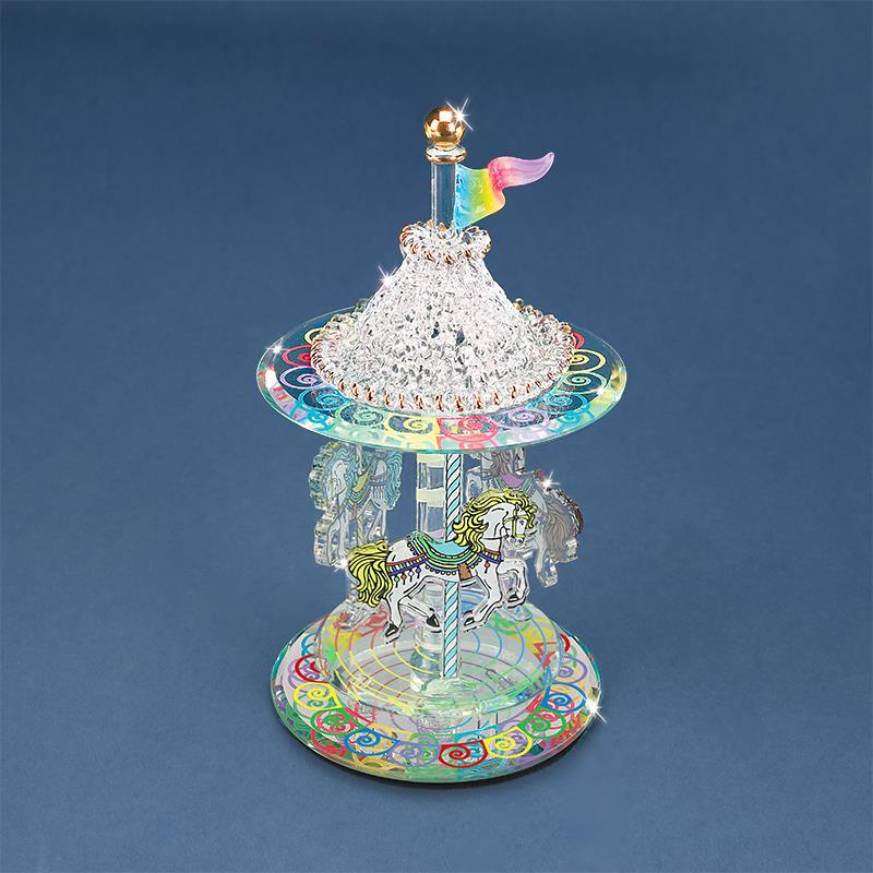Glass Carousel Figurine | Glass Baron | Wiccan Center