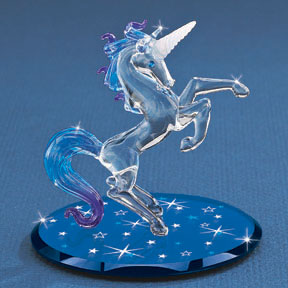 Glass Starlight Unicorn Figurine | Unicorn Gifts | Wiccan Center