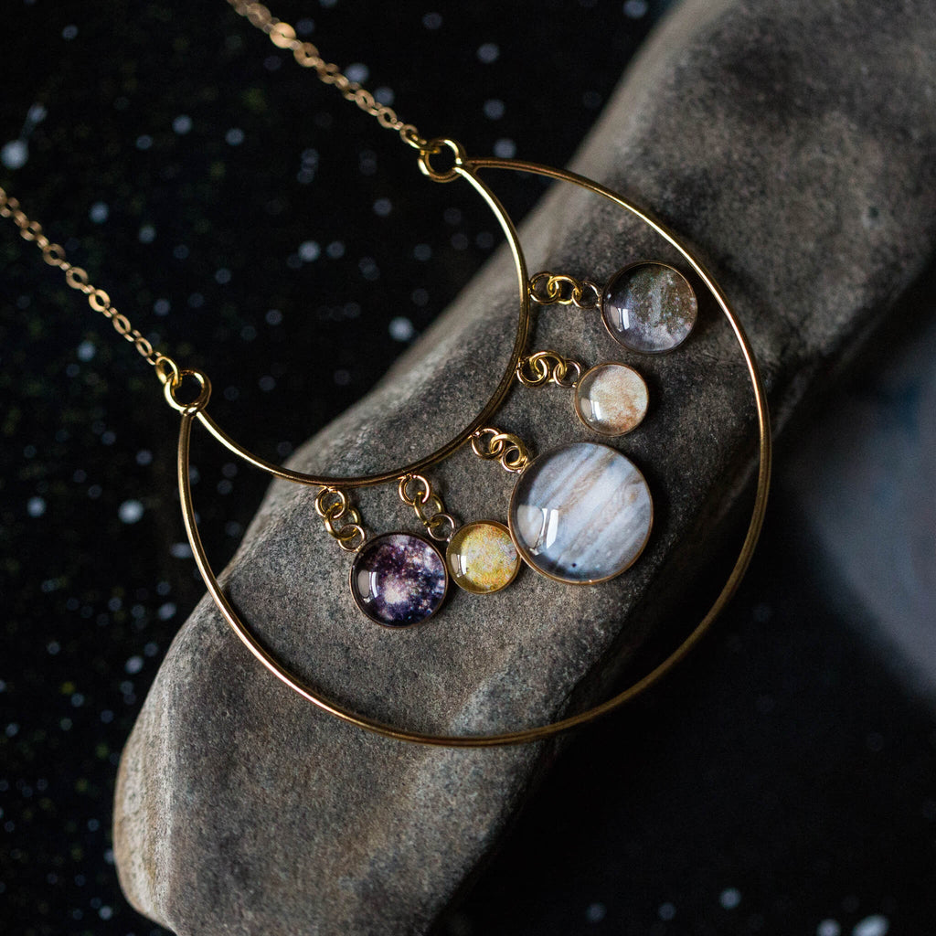 Galilean Moons of Jupiter Statement Necklace | Necklace | Wiccan Center