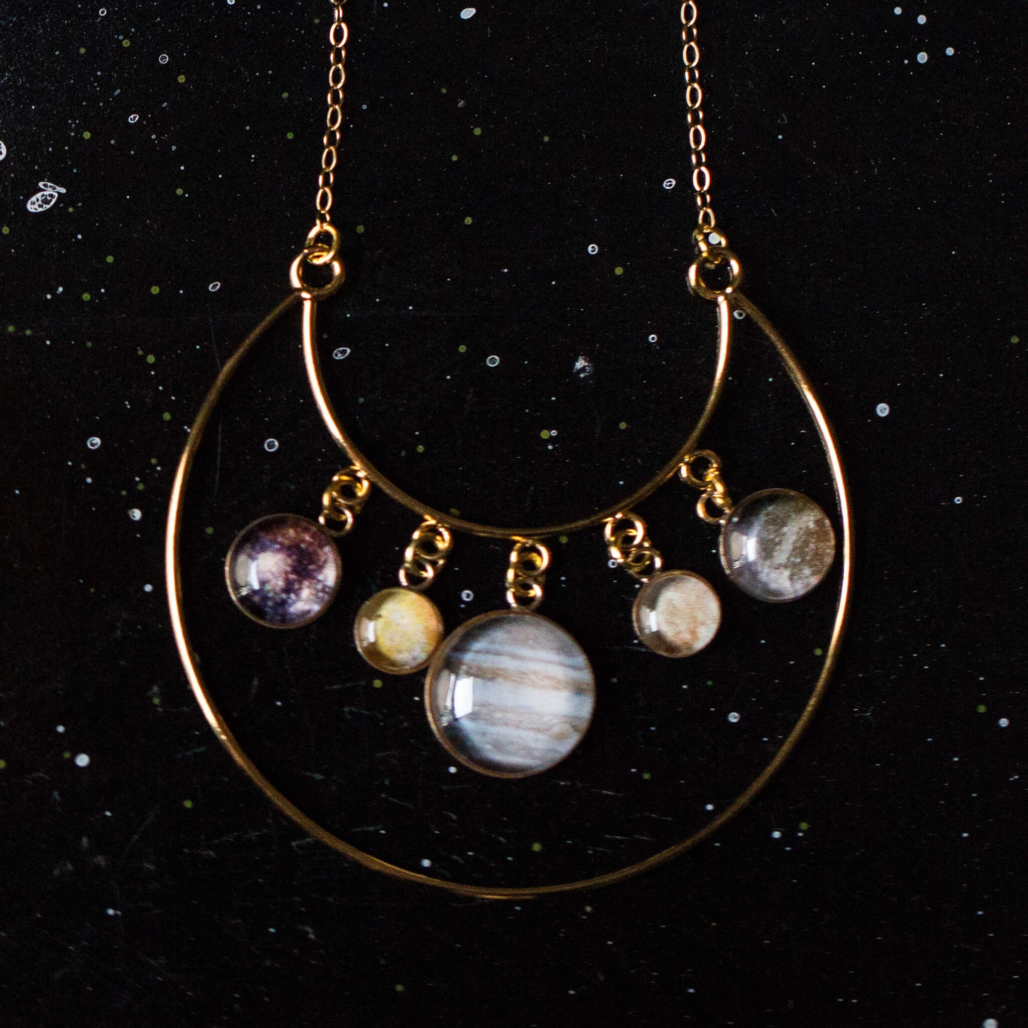 Galilean Moons of Jupiter Statement Necklace | Necklace | Wiccan Center