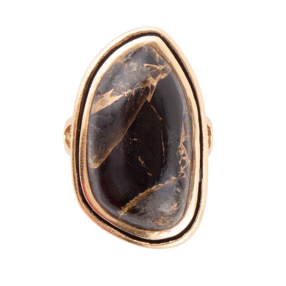 Gold Infused Matrix Ring | Rings | Wiccan Center