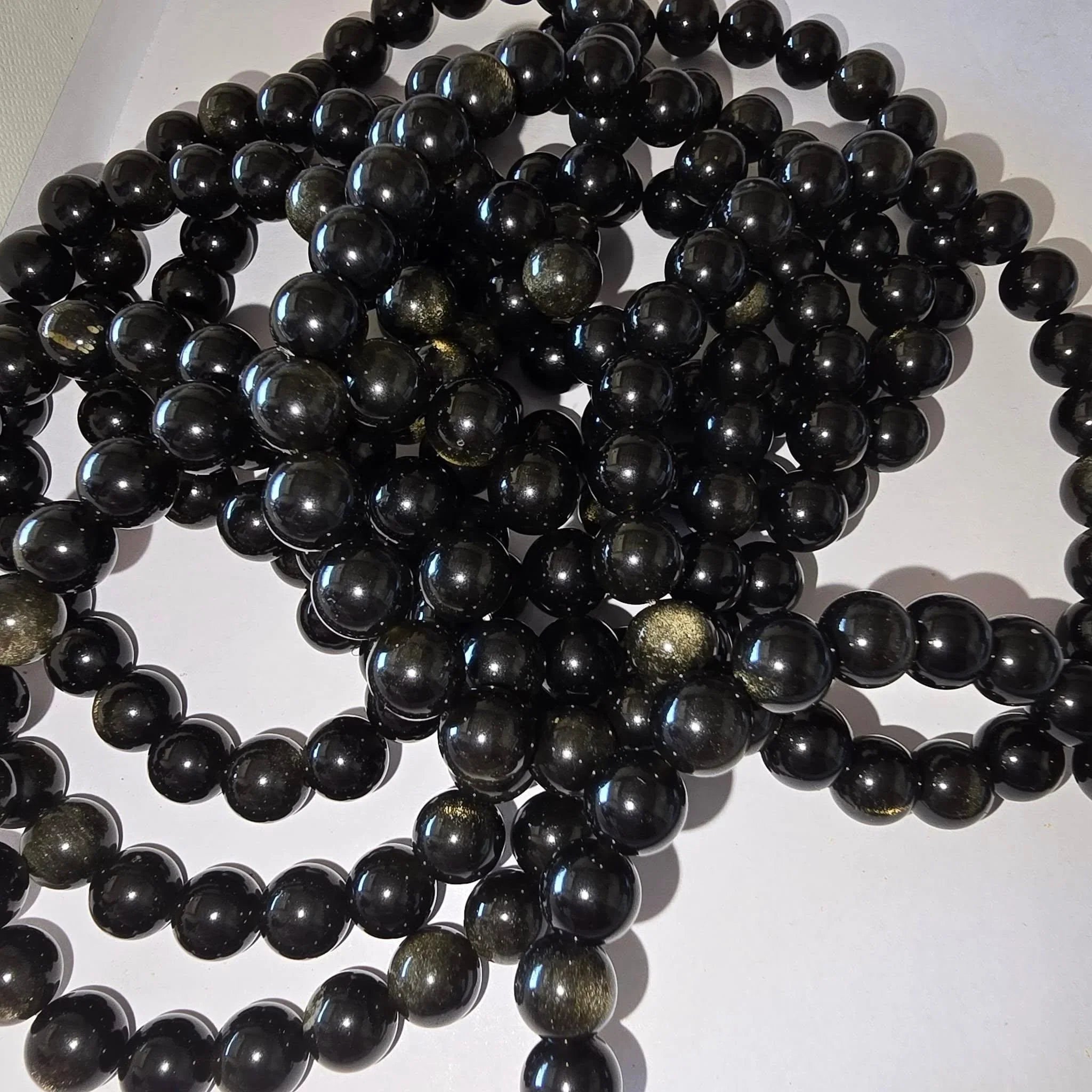 Gold Sheen Obsidian Bracelet