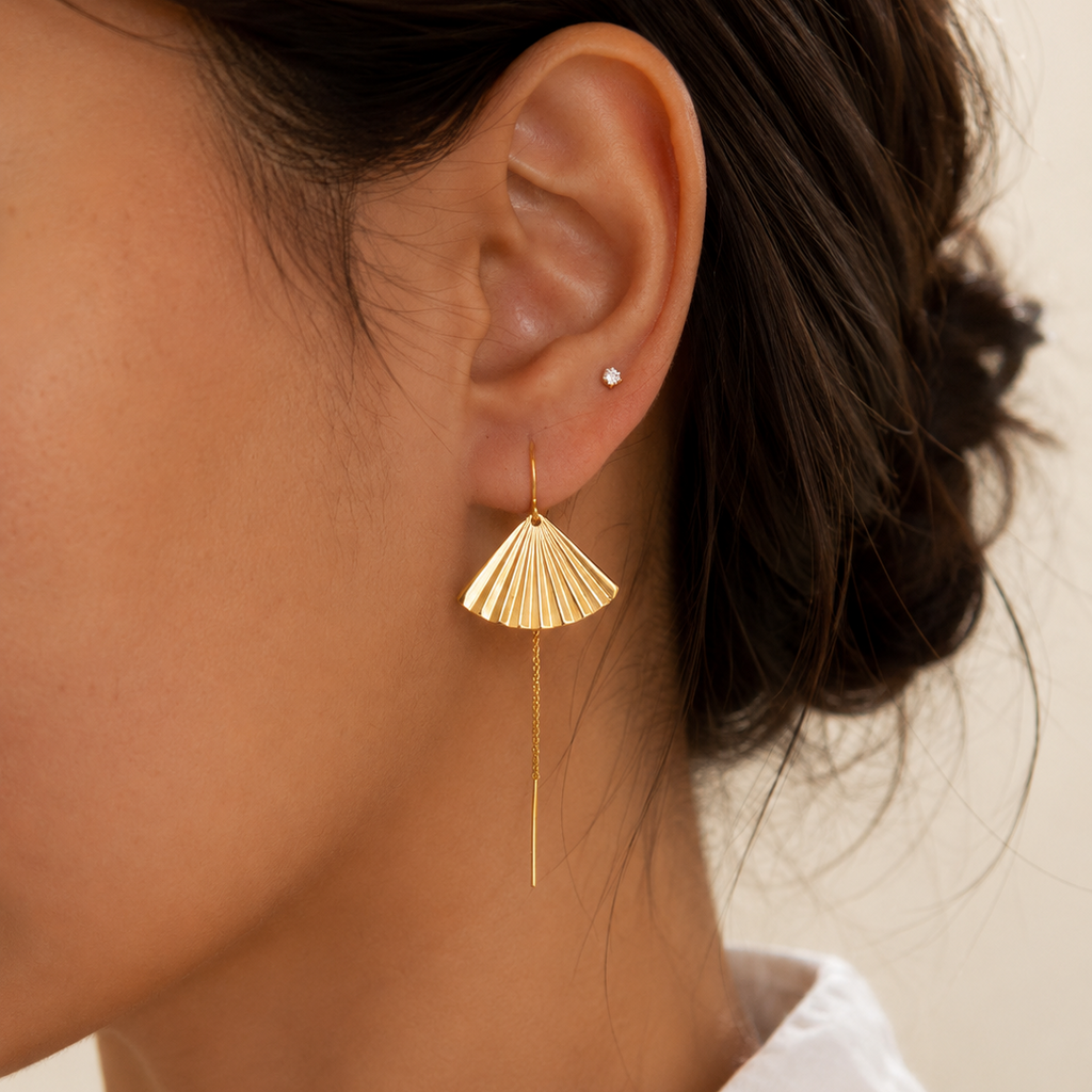 Fan Threader Earrings