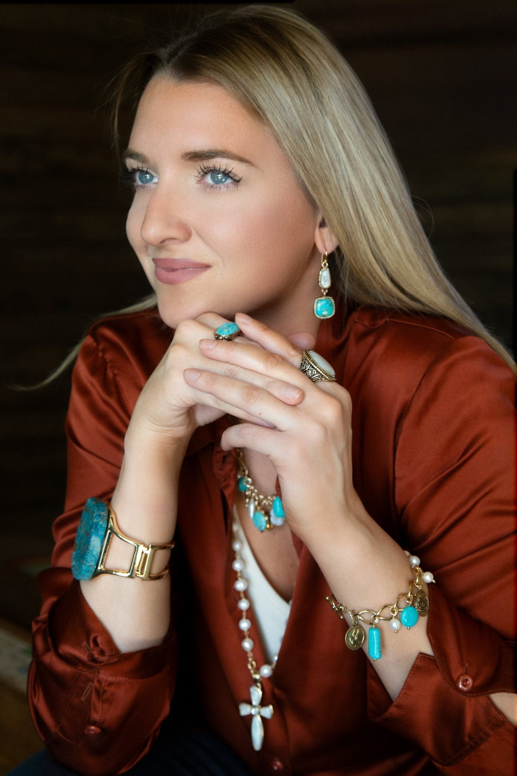 Las Cruces White Pearl Cross Pendant Necklace | Necklaces | Wiccan Center