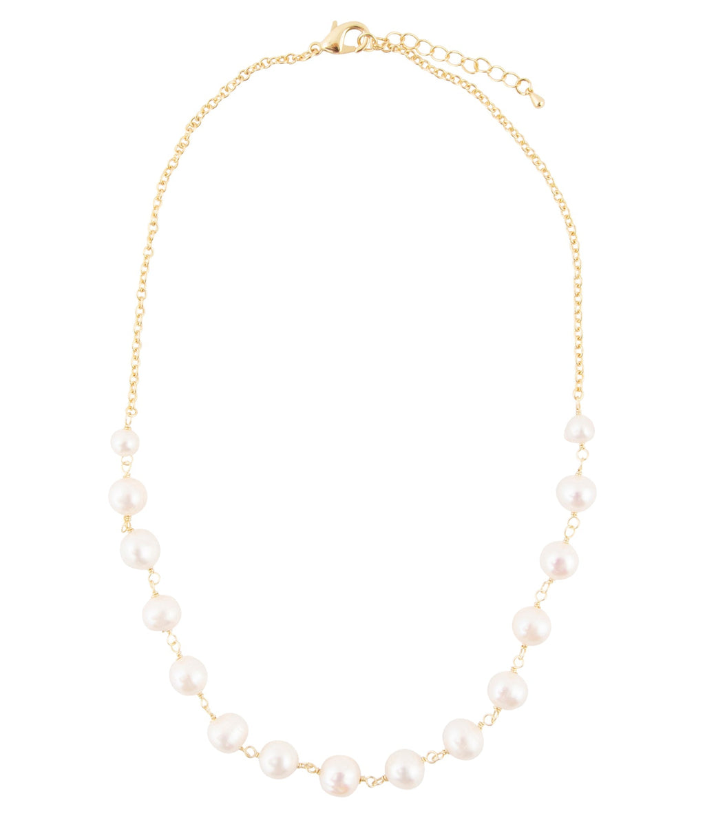 Golden Chain and White Pearl Necklaces | Necklaces | Wiccan Center