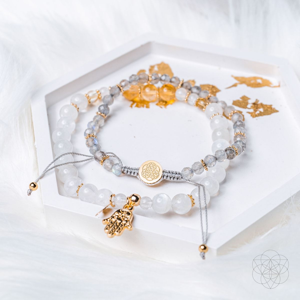 Golden Hand of Fortune - Bracelets of Wealth | Jewelry Set | Wiccan Center