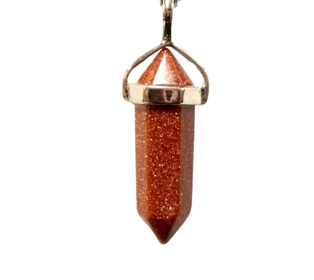Goldstone Bullet Point Necklace | Chains and Necklaces | Wiccan Center