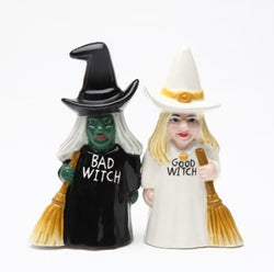 Good Witch Bad Witch Salt & Pepper Shaker | Witch Gifts | Wiccan Center