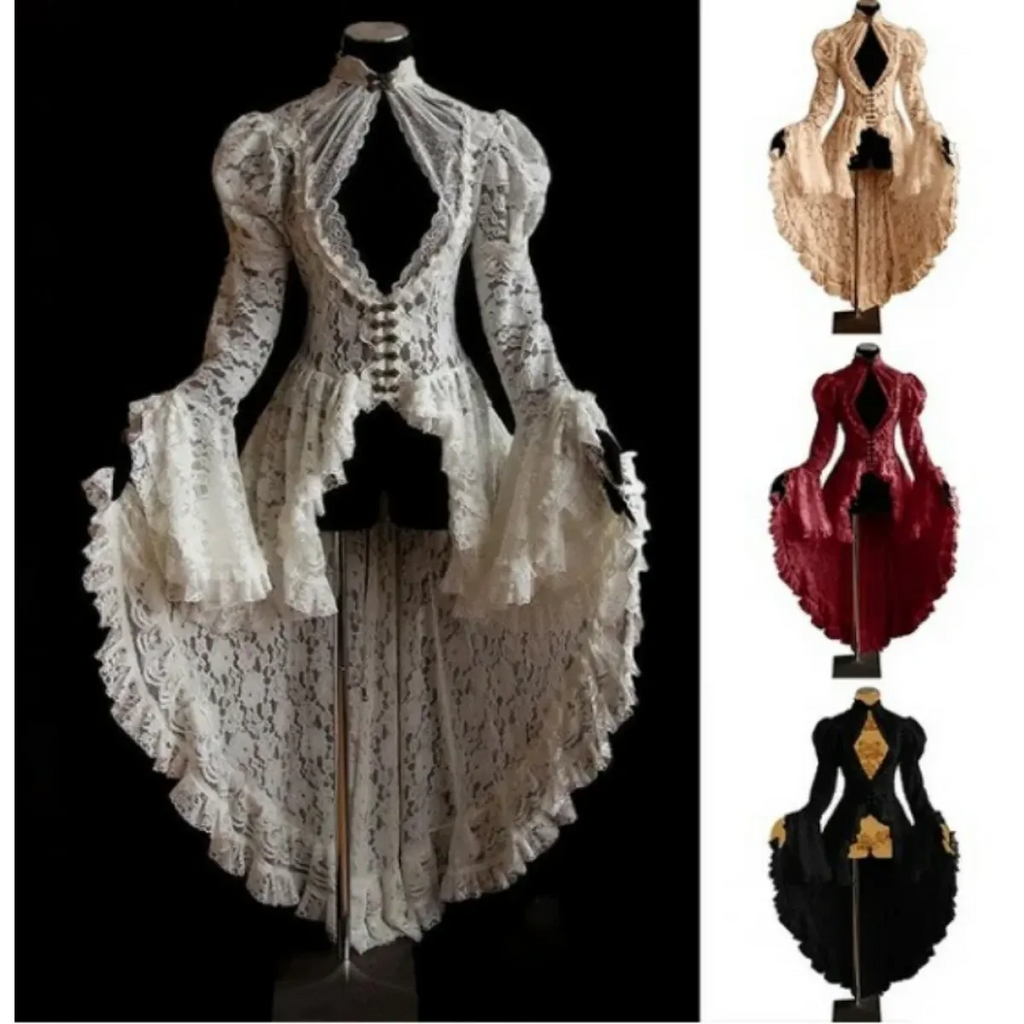Gothic Lace Renaissance Dress – Vintage Medieval Cosplay | Cosplay | Wiccan Center