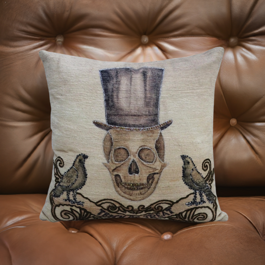 Vibhsa Halloween Embroidered Throw Pillow 20" x 20" | Throw Pillow | Wiccan Center