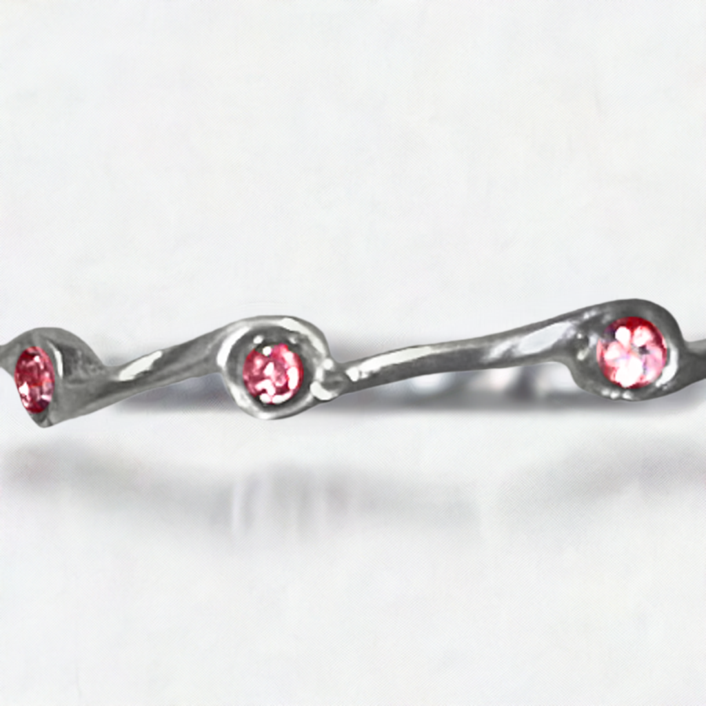 Pink Tourmaline Birthstone Stacker Ring | Rings | Wiccan Center