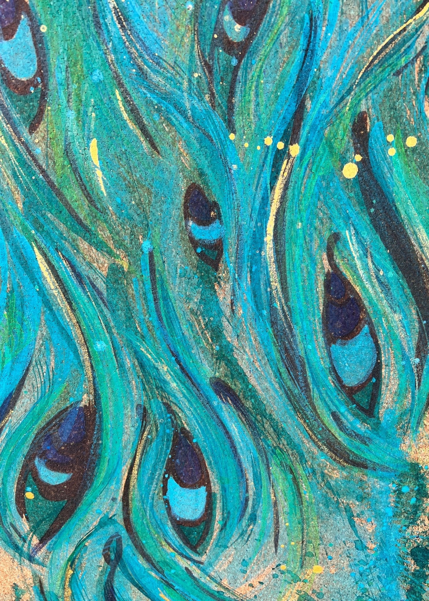 Grace Hand Painted Cork Yoga Mat | Yoga Mat - Hand Painted | Wiccan Center