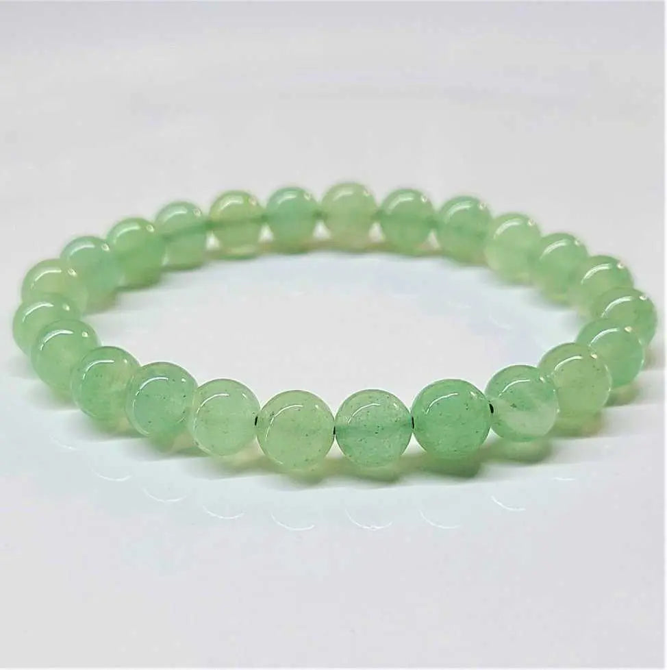 Green Aventurine Round Bead Bracelet - Loving Prosperity | Bracelets | Wiccan Center