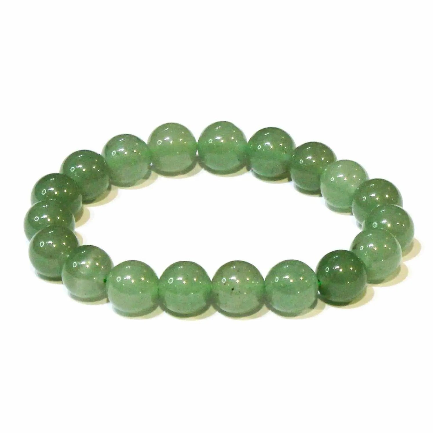 Green Aventurine Round Bead Bracelet - Loving Prosperity | Bracelets | Wiccan Center
