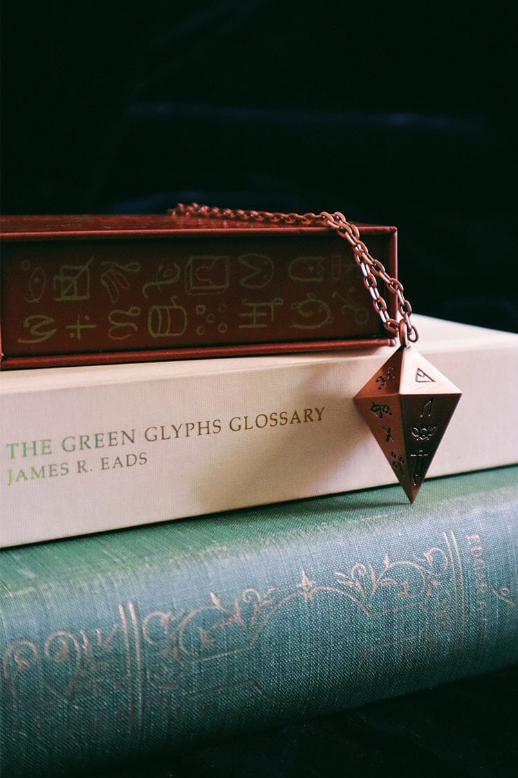 Green Glyphs Pendulum | Pendulum | Wiccan Center