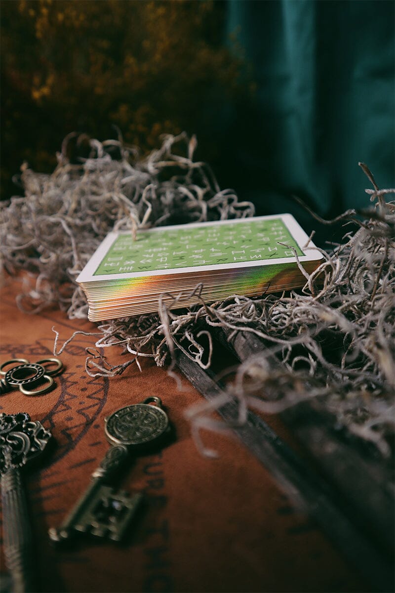Green Glyphs Runes | Deck | Wiccan Center