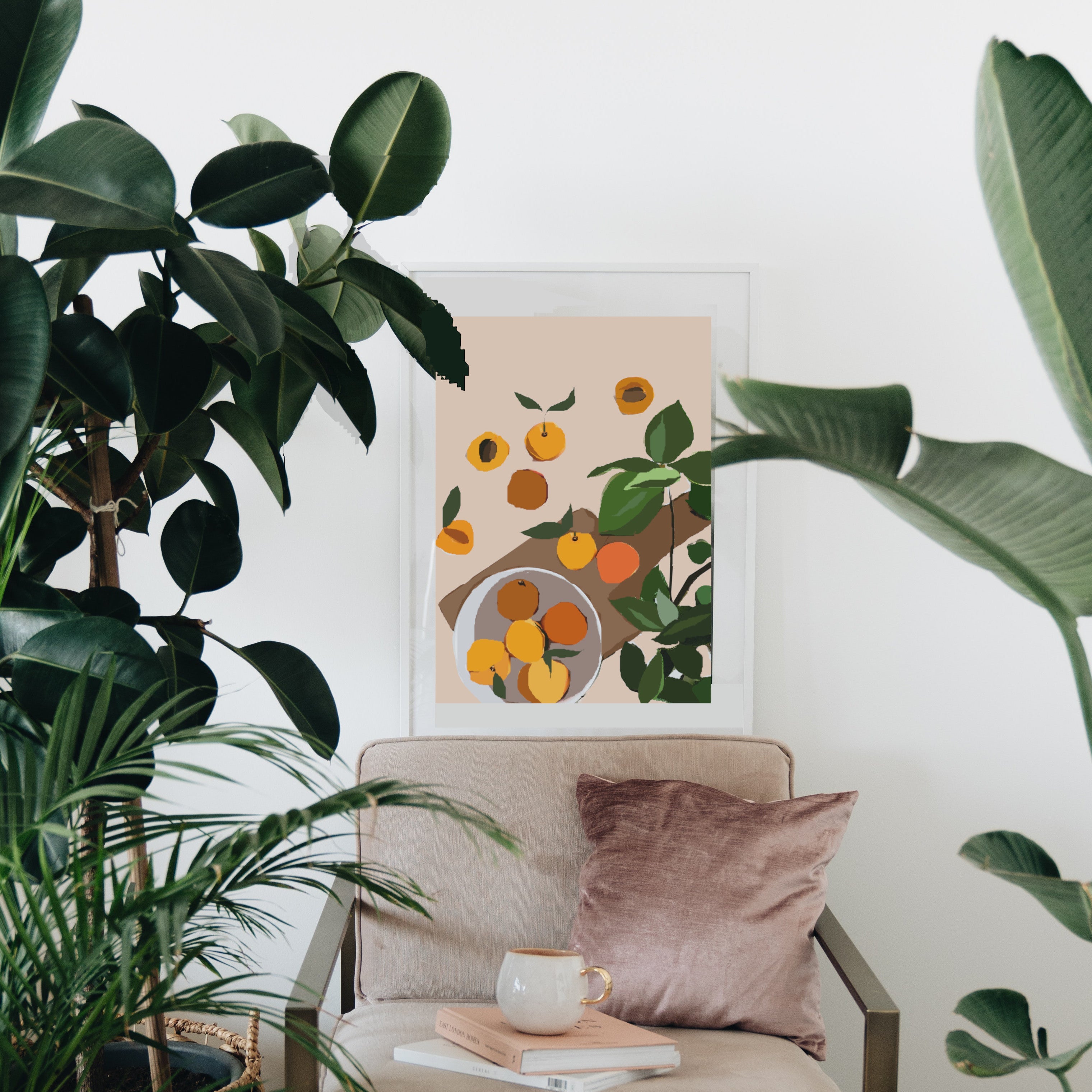 Peachy Art Print
