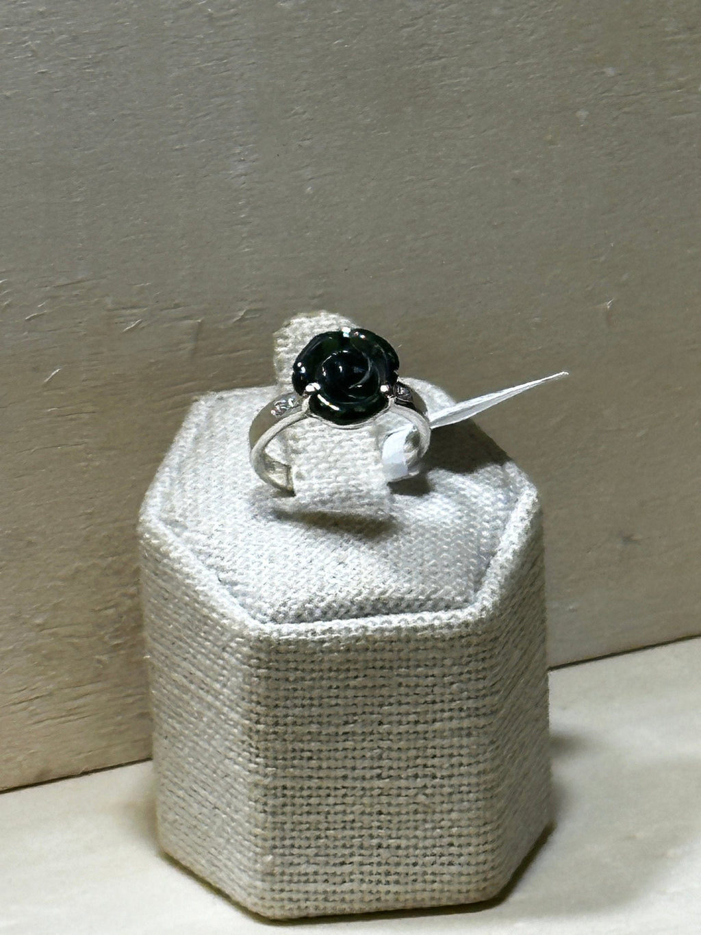 Green Tourmaline Flower Ring (03.0048)