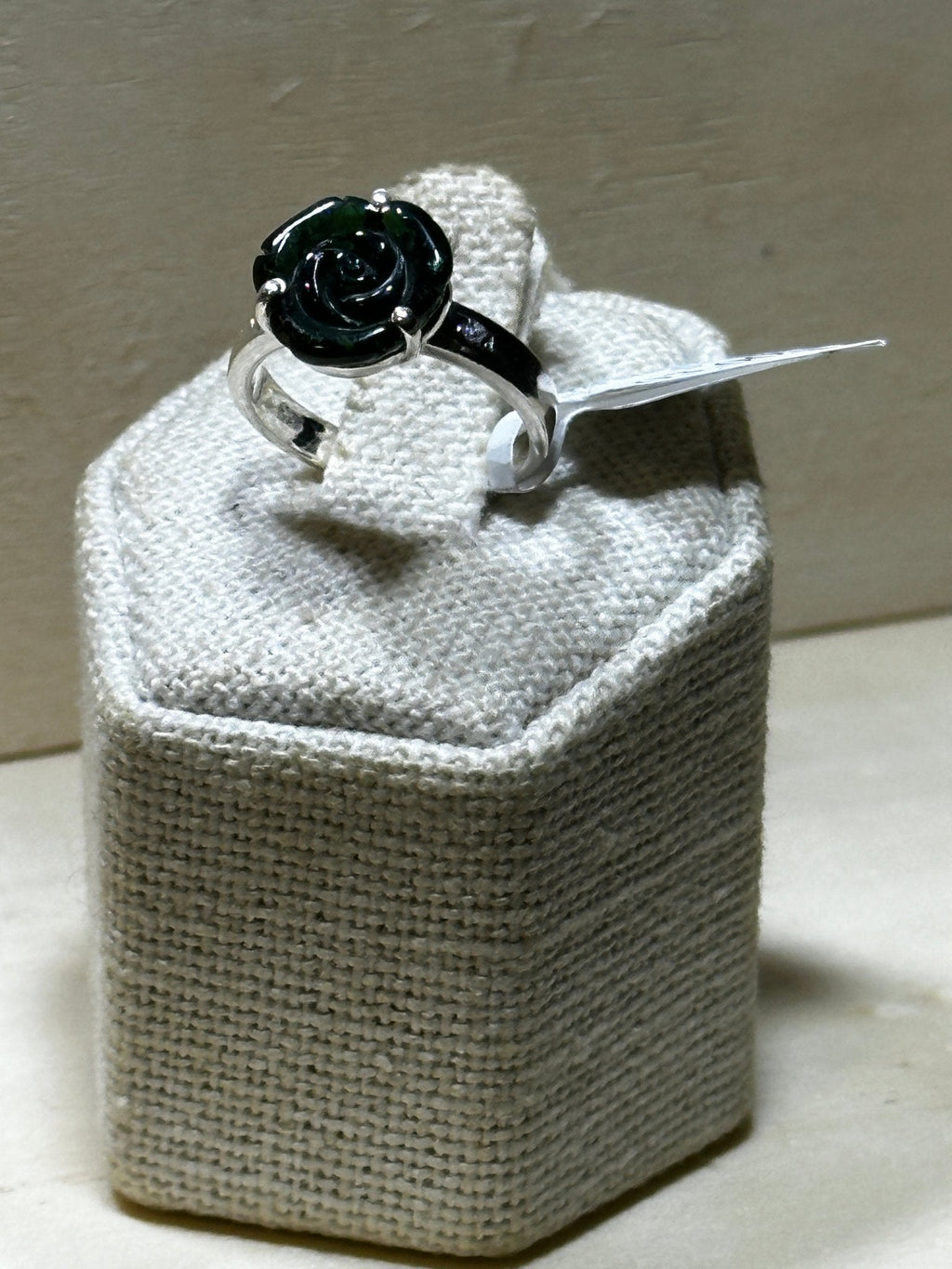 Green Tourmaline Flower Ring (03.0048)