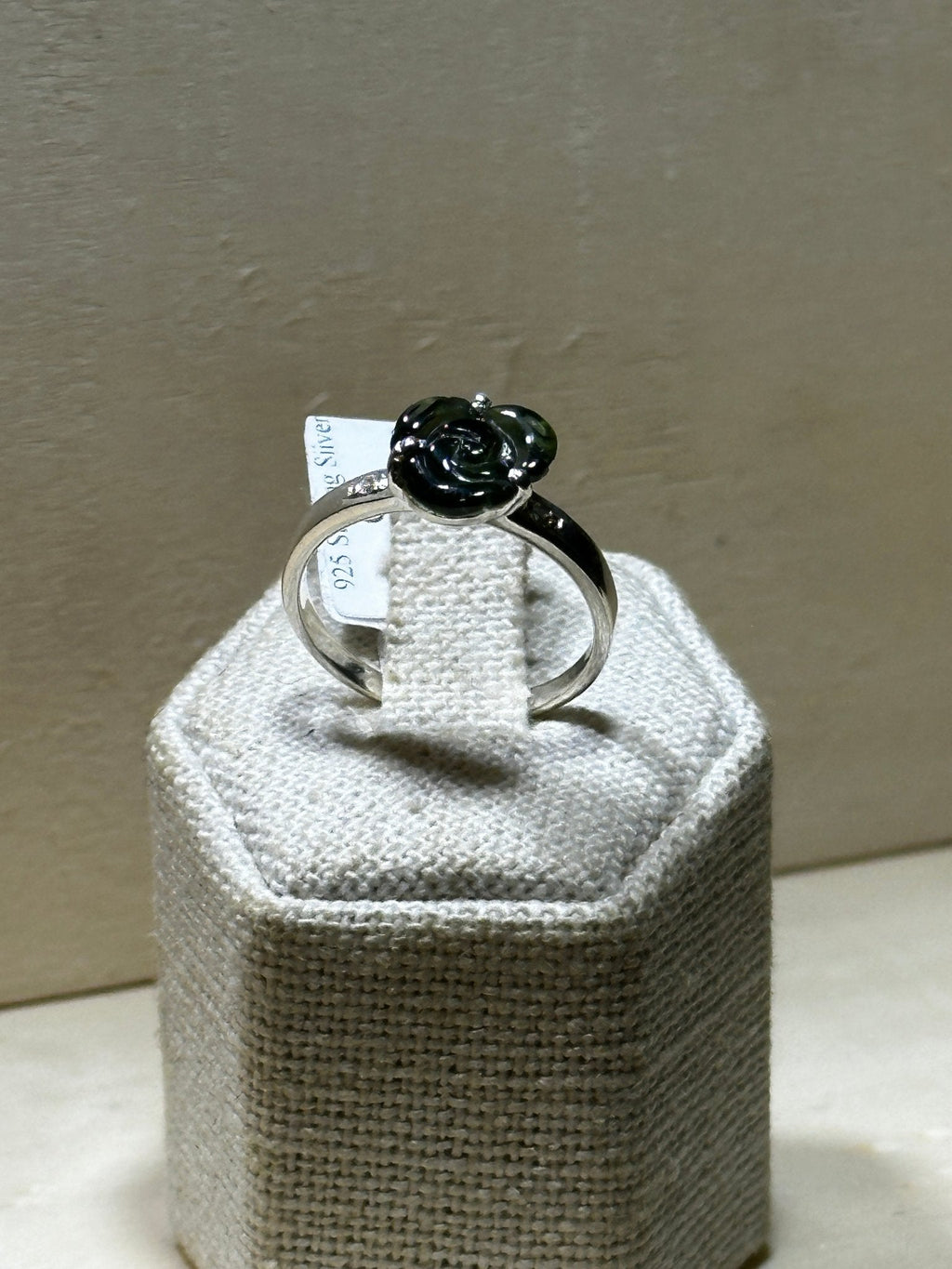 Green Tourmaline Flower Ring (03.0048)