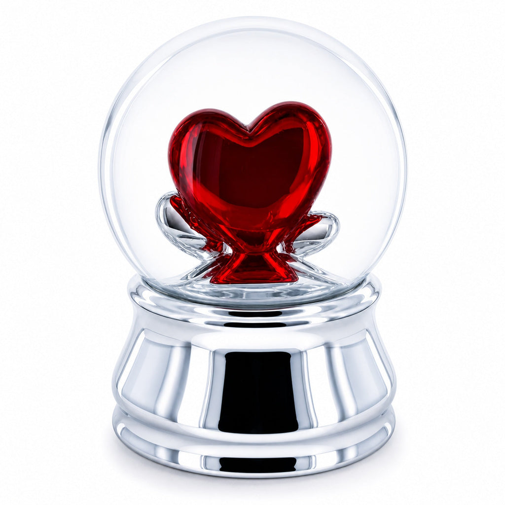 Romantic Red Heart in Love Glass Musical Water Snow Globe | Snow Globes > Love | Wiccan Center
