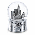 San Francisco Landmarks with Silver Base Glass Water Snow Globe | Snow Globes > Travel | Wiccan Center