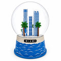 Miami Beach Skyline Glass Water Snow Globe | Snow Globes > Travel | Wiccan Center
