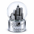 Boston Cityscape Silver Base Glass Water Snow Globe | Snow Globes > Travel | Wiccan Center