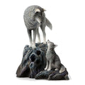 Guidance Wolf & Cub Statue