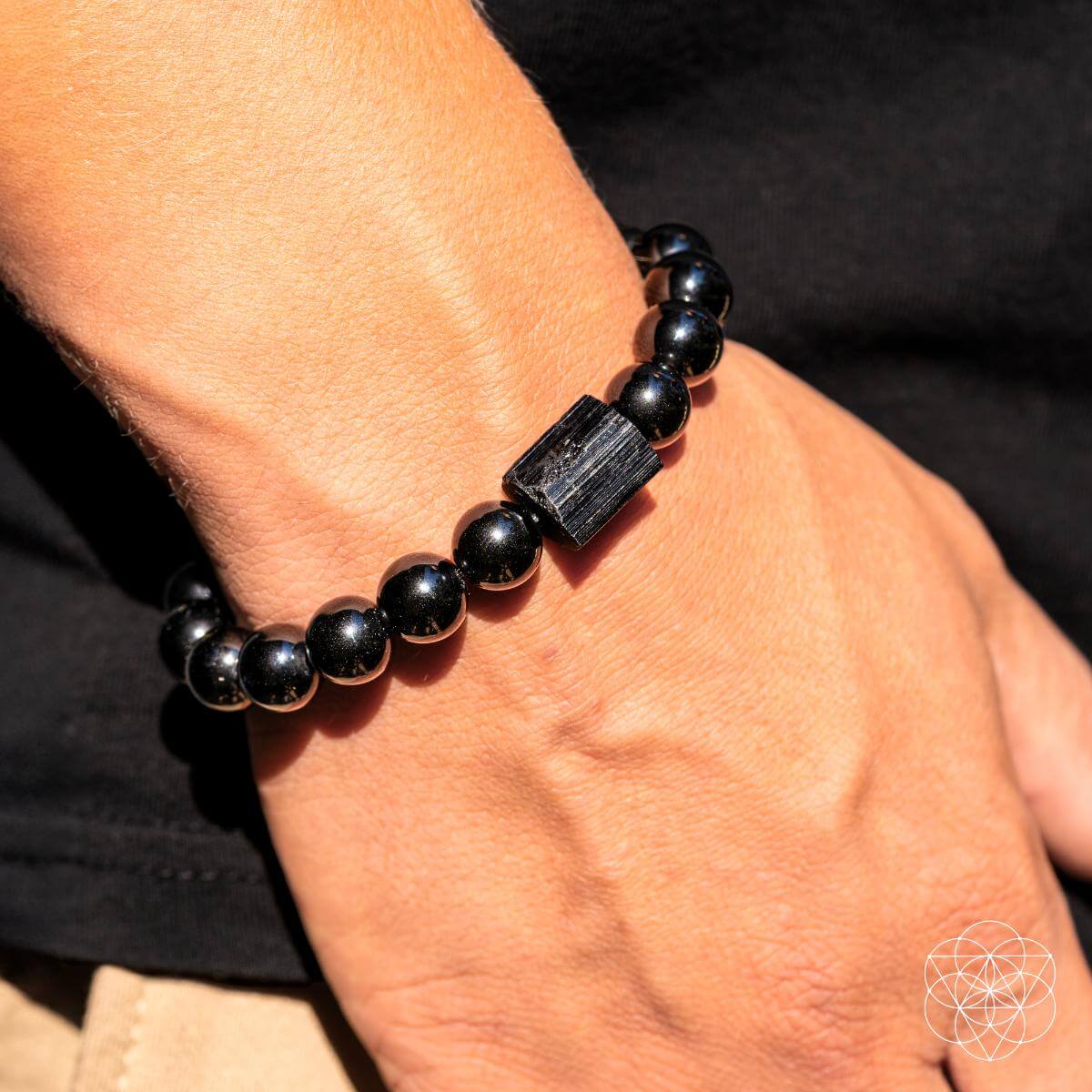 Habit Breaker - Black Obsidian & Tourmaline Bracelet | Bracelet | Wiccan Center