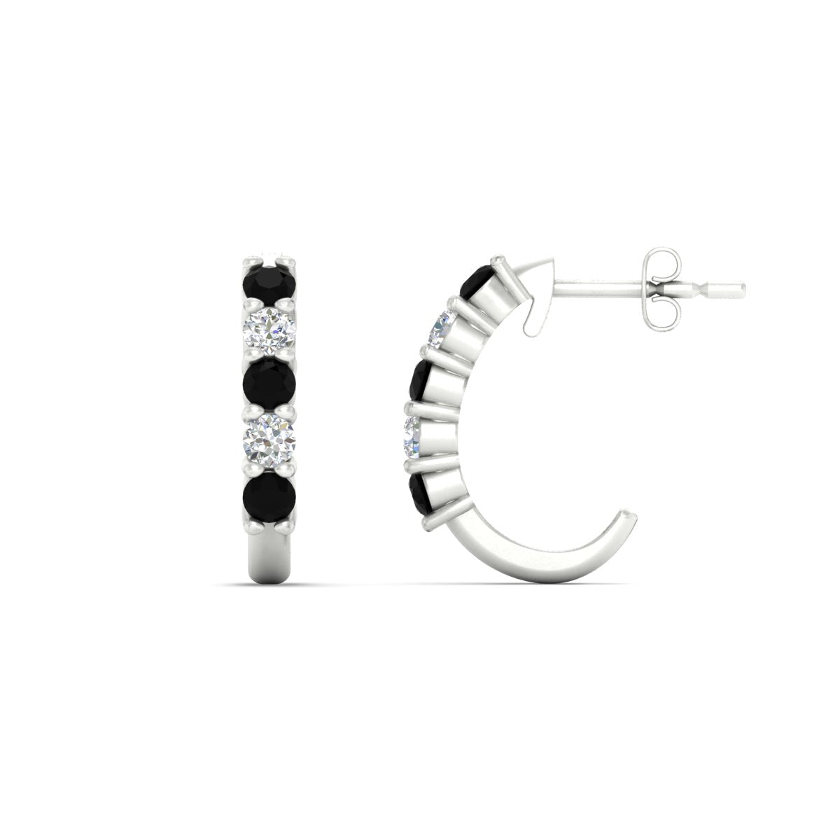 Half Huggie Hoop Earring