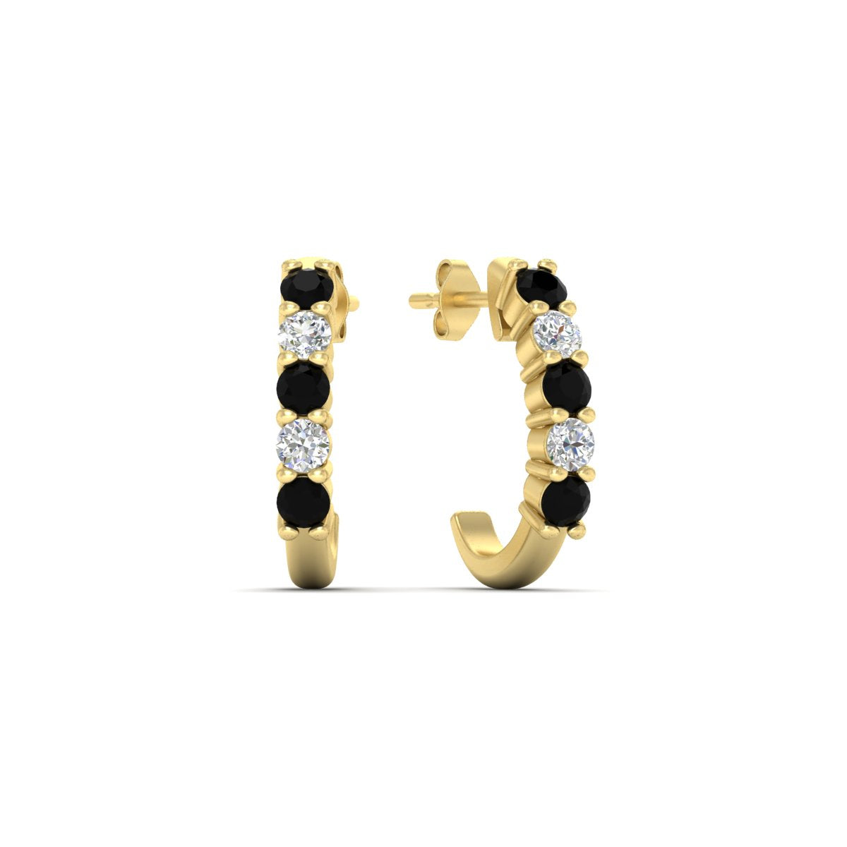 Half Huggie Hoop Earring