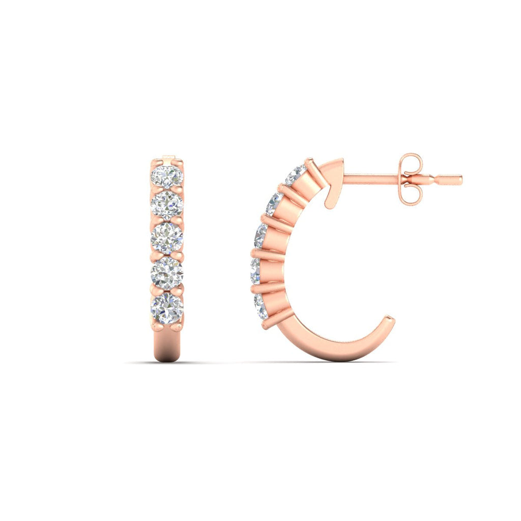 Half Huggie Hoop Earring