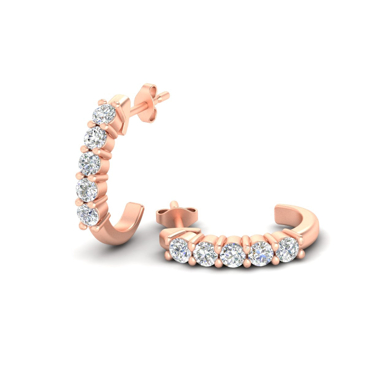 Half Huggie Hoop Earring