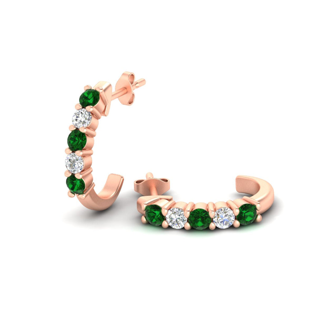 Half Huggie Hoop Earring