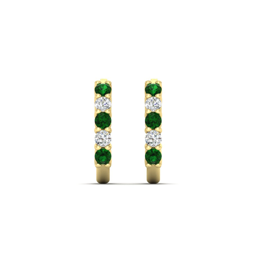 Half Huggie Hoop Earring