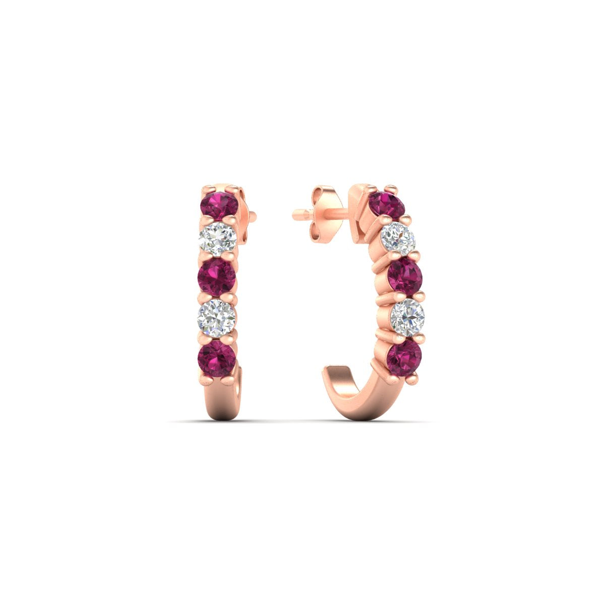 Half Huggie Hoop Earring