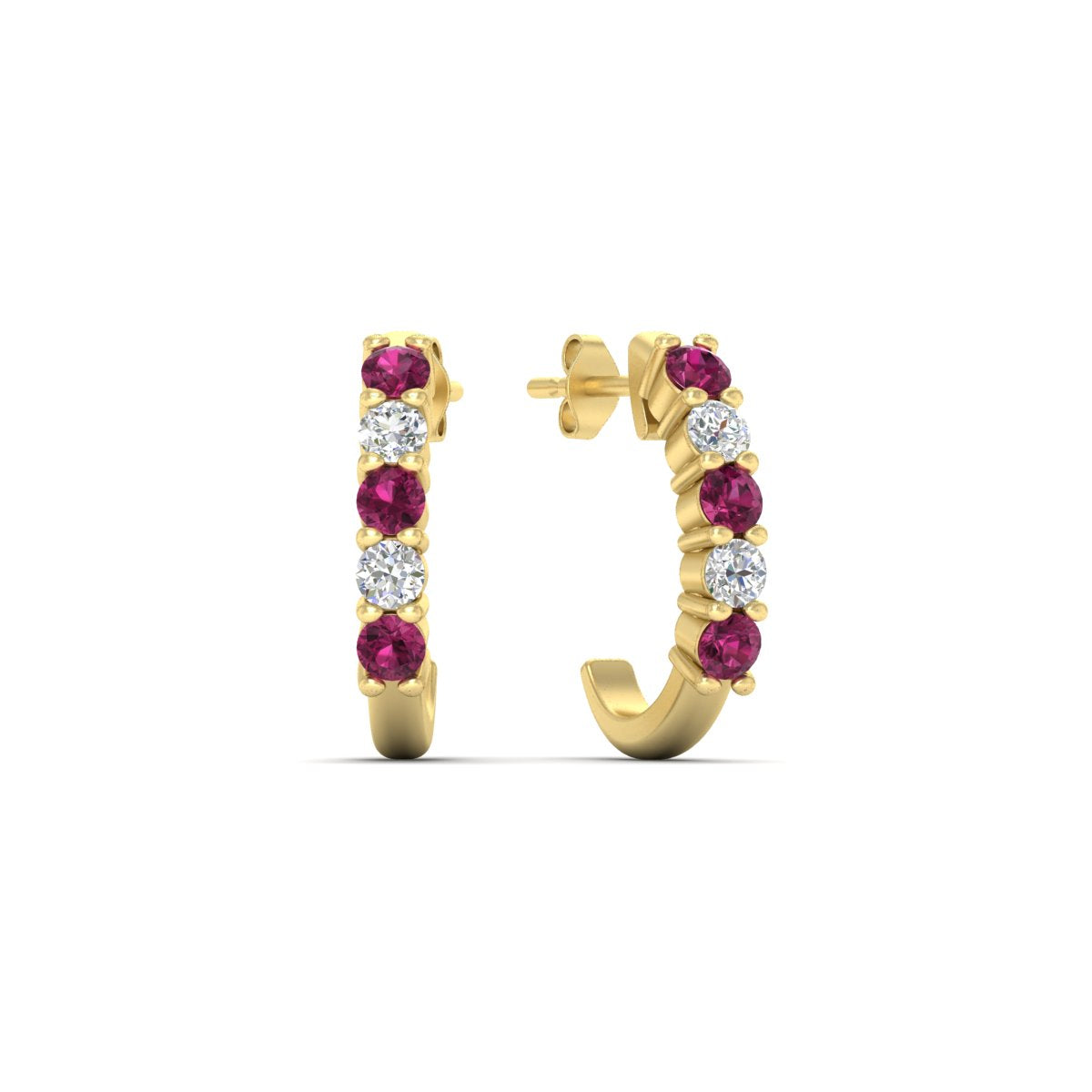 Half Huggie Hoop Earring