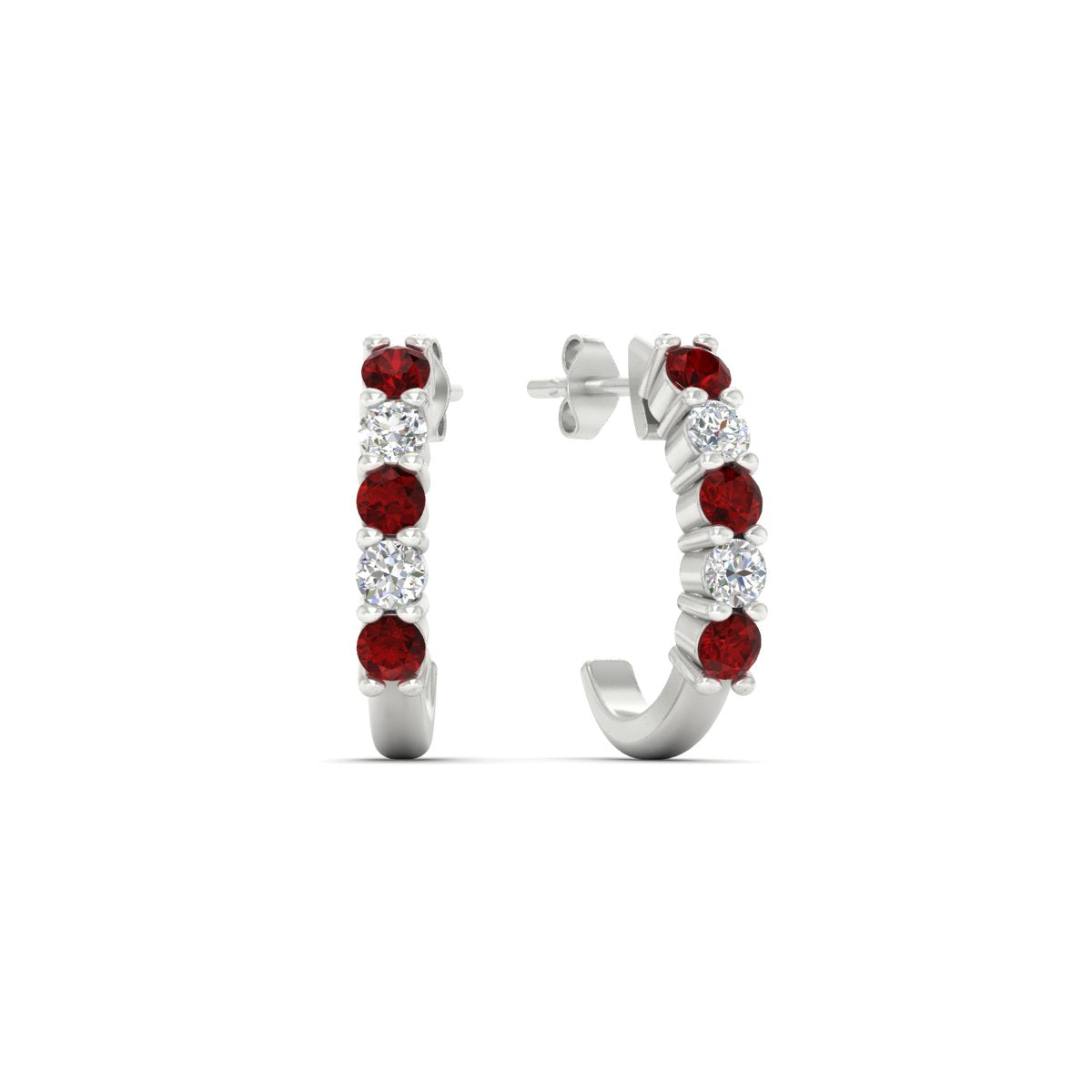 Half Huggie Hoop Earring