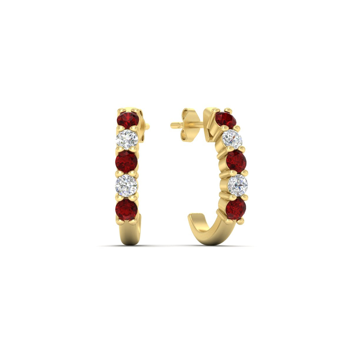 Half Huggie Hoop Earring