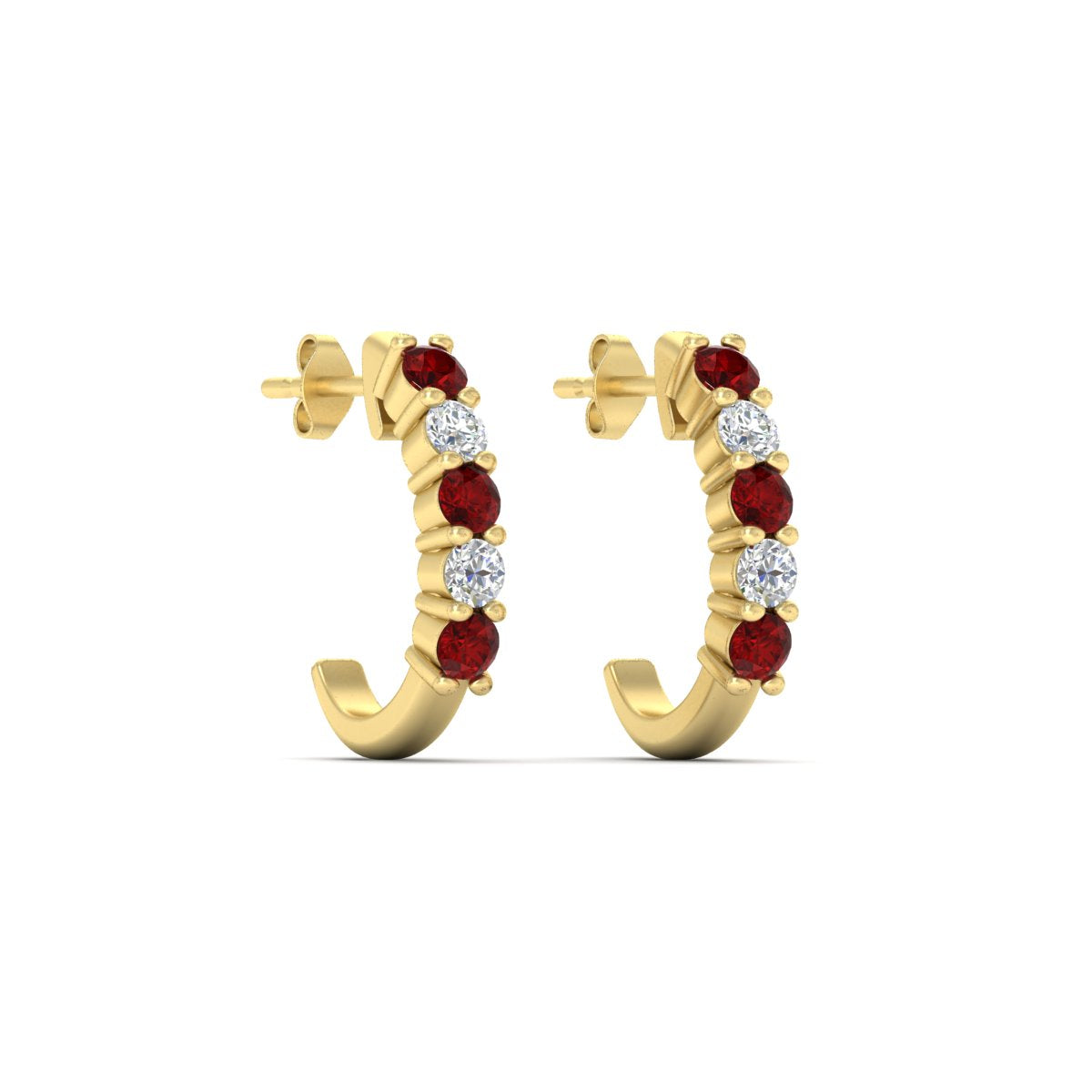 Half Huggie Hoop Earring