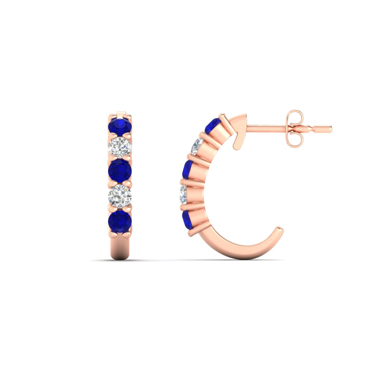 Half Huggie Hoop Earring