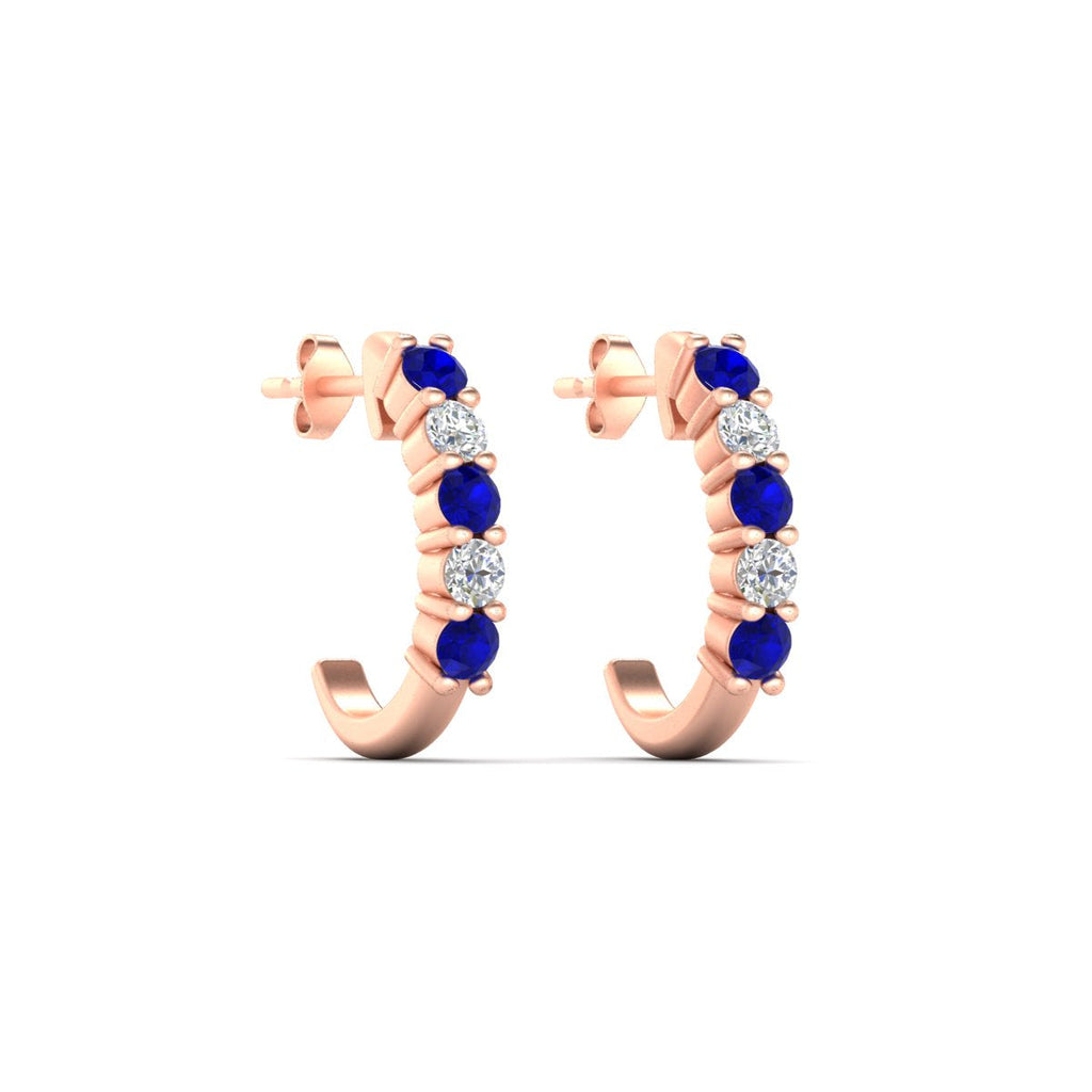 Half Huggie Hoop Earring
